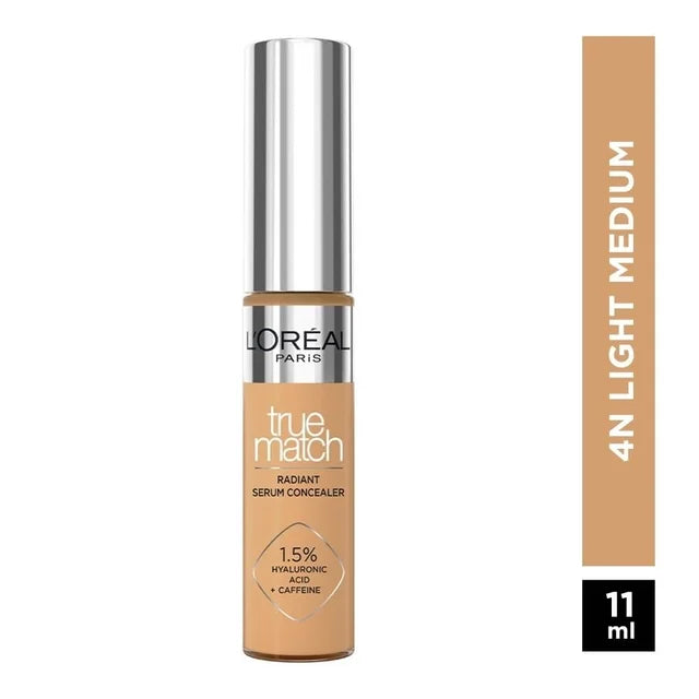 Corrector L'Oréal True Match Radiant Serum Concealer tono 4n 10 ml