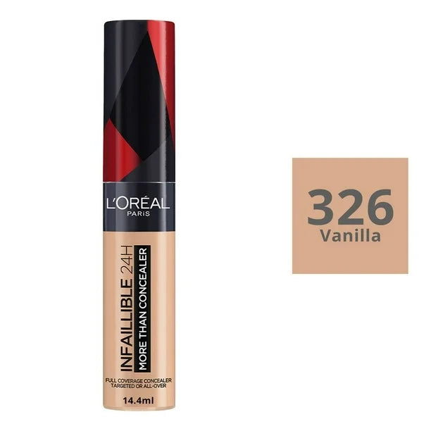 Corrector líquido L'Oréal Infallible 24h more than concealer 326 vanilla 14.4 ml