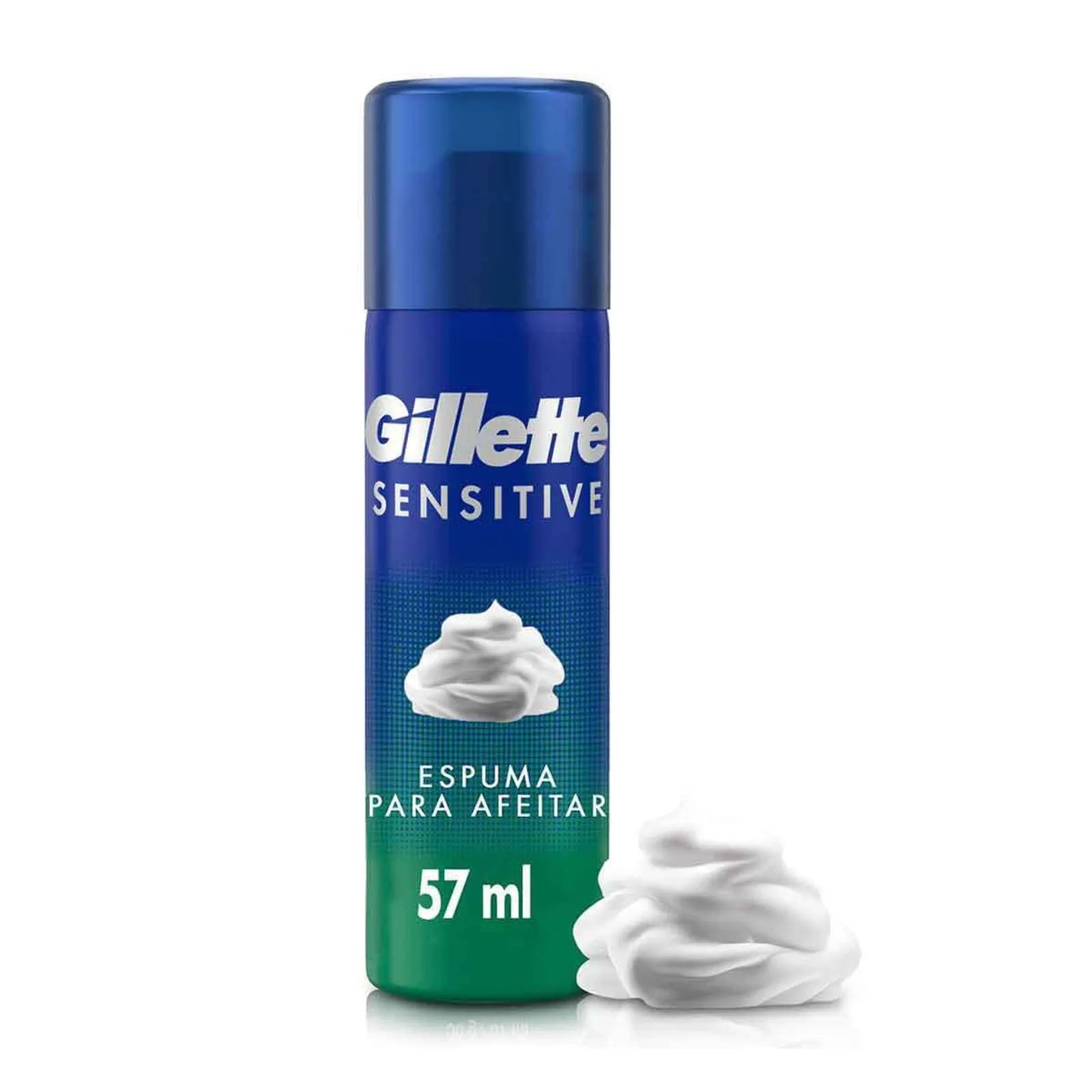 Espuma para Afeitar Gillette Sensitive para Piel Sensible 57 ml