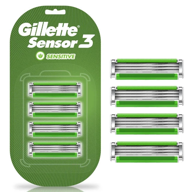 Repuesto de rastrillo Gillette Sensor3 Sensitive para piel sensible, 4 pz