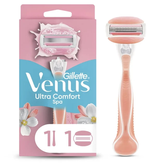 Rastrillo para Mujer Gillette Venus Ultra Comfort Spa con Barras Humectantes 1 pz