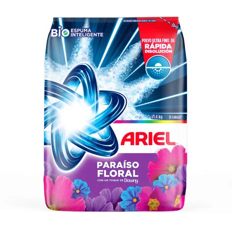 Detergente en Polvo Ariel Paraíso Floral 4 Kg