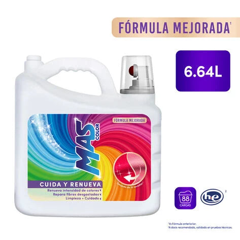 Detergente líquido Mas Color 6.64 Lt