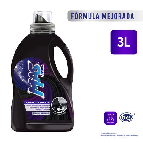 Detergente líquido Mas Oscura 3 Lt