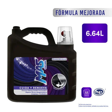 Detergente líquido Mas Oscura 6.64 Lt