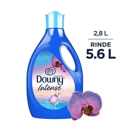 Suavizante de Telas Downy Intense Amanecer, Aroma con Notas Frescas Florales, 2.8 L
