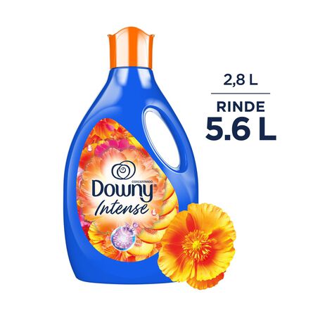 Suavizante de Telas Downy Intense Exótico, Aroma Dulce con Notas Frutales, 2.8 L