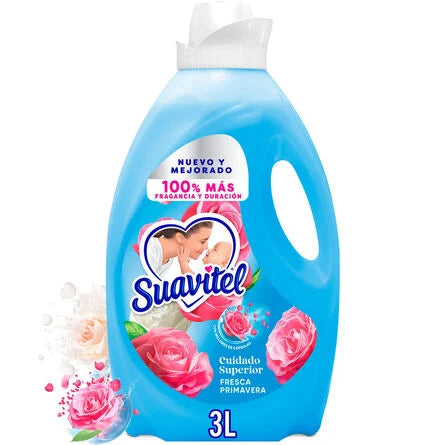 Suavizante de Telas Suavitel Cuidado Superior Fresca Primavera 3 L