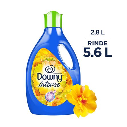 Suavizante de Telas Downy Intense Pureza, Aroma Cítrico Floral con Hierbas Verdes, 2.8 L