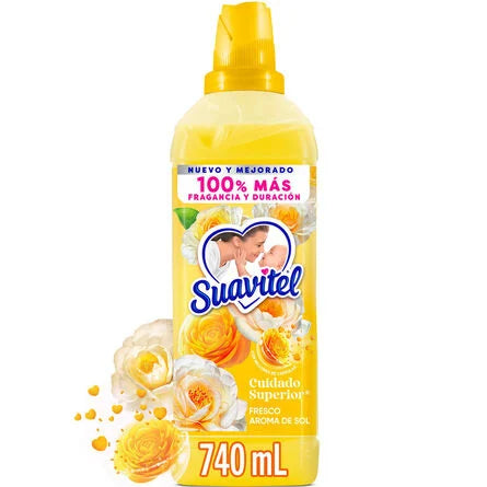 Suavizante de Telas Suavitel Cuidado Superior Fresco Aroma de Sol 740 ml