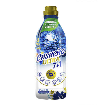 Suavizante de telas Ensueño Ultra 7 en 1 Frescura Azul 740 ml