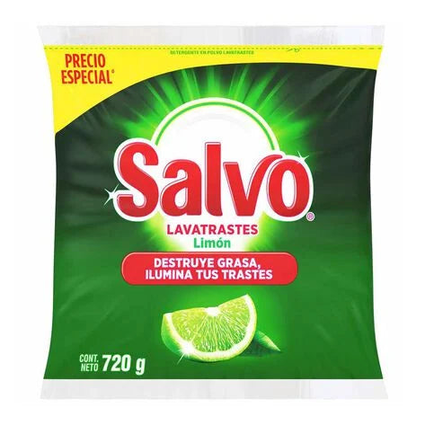 Salvo Limón Lavatrastes en Polvo 720 gr