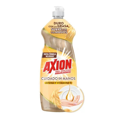 Lavatrastes Axion Cuidado de Manos Avena y Vitamina E Líquido 640 ml