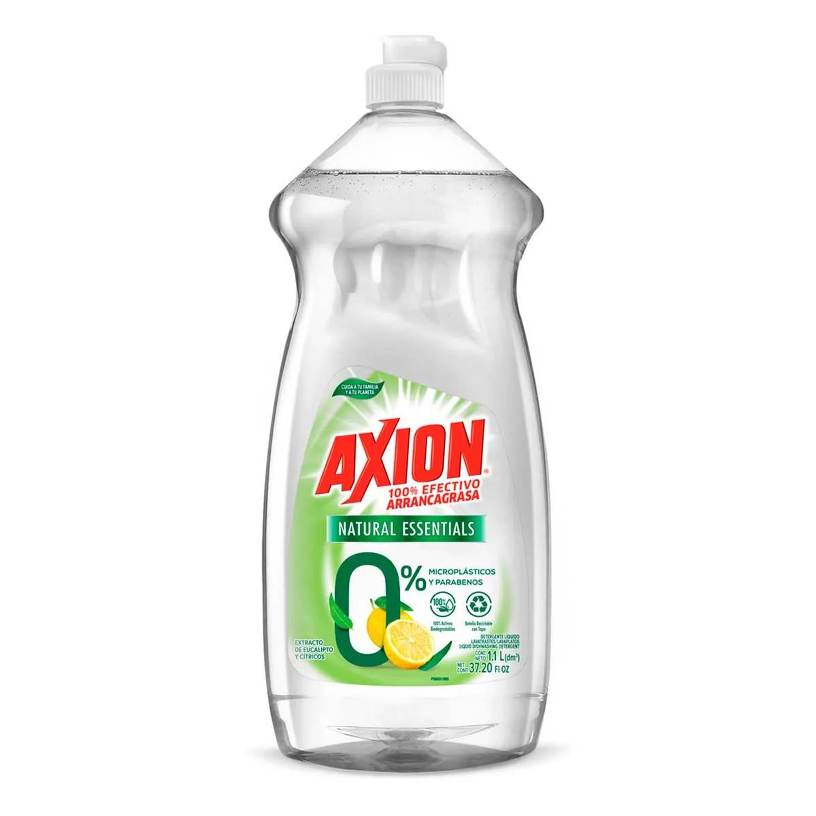 Lavatrastes Axion Natural Essentials Eucalipto y Cítricos Líquido 1.1 L