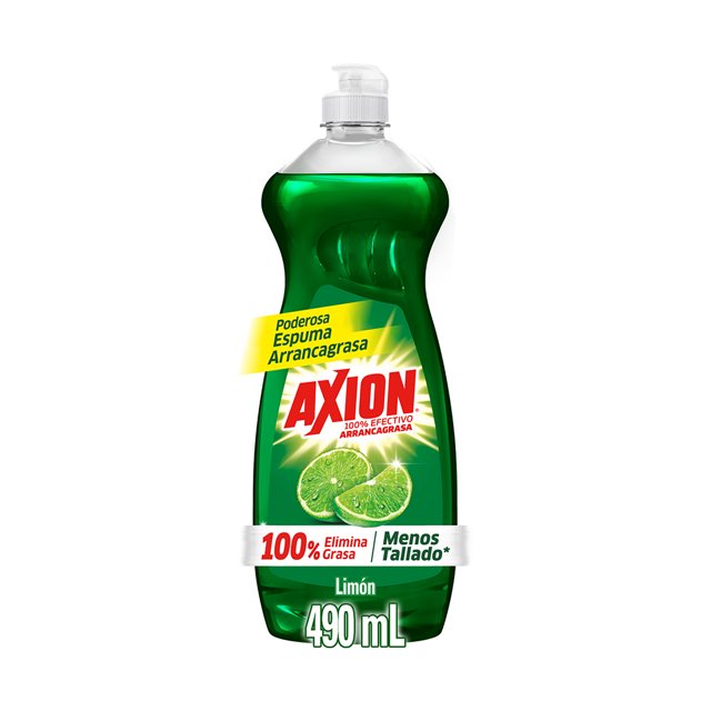 Lavatrastes Axion Limón Líquido 490 ml