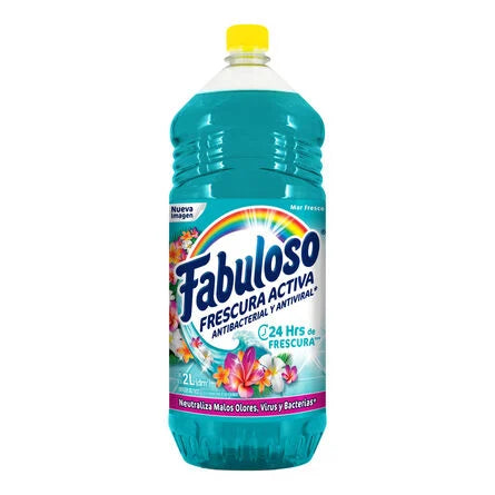 Limpiador Líquido Fabuloso Frescura Activa Mar Fresco 2 L