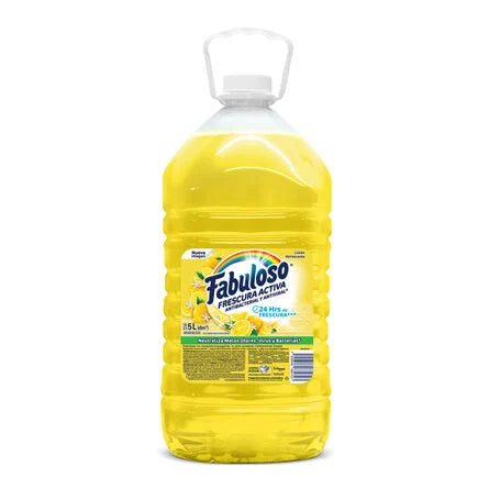 Limpiador Líquido Fabuloso Ultra Frescura Antibacterial Limón 5 L