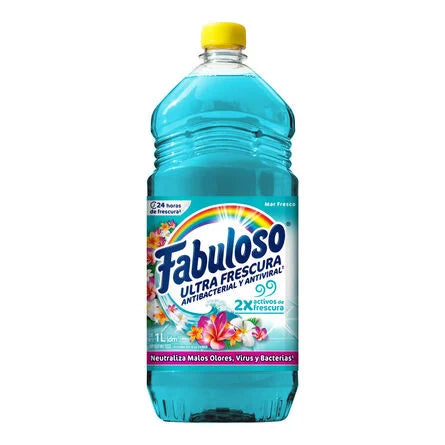 Limpiador Líquido Fabuloso Frescura Antibacterial Mar Fresco 1 L