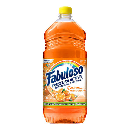 Limpiador Líquido Fabuloso Frescura Activa Antibacterial Naranja 1 L
