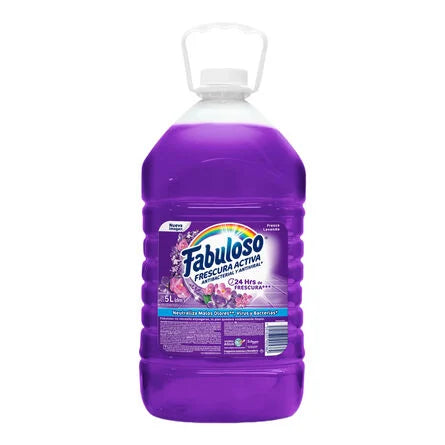 Limpiador Líquido Fabuloso Frescura Activa Antibacterial Lavanda 5 L