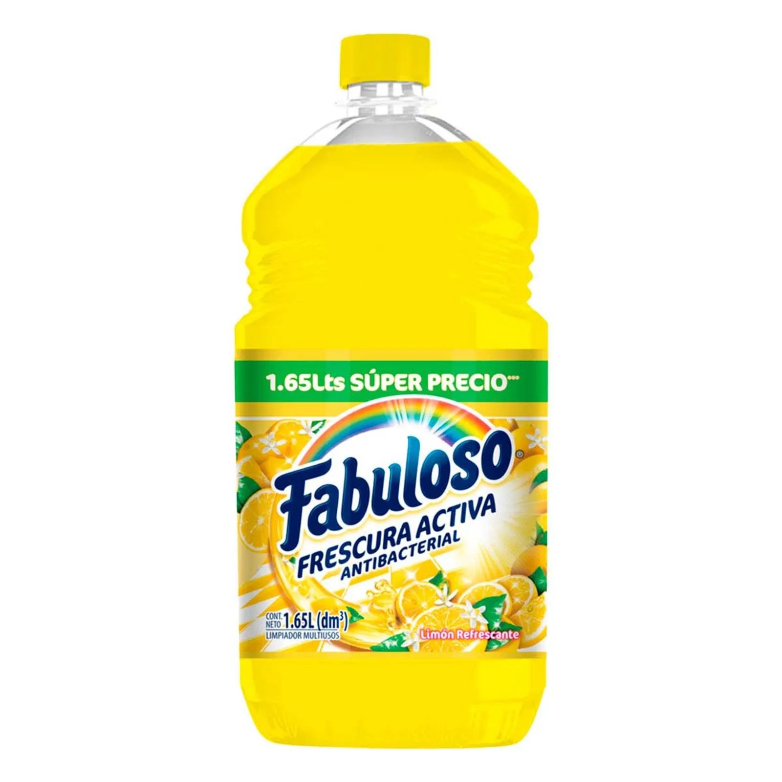 Limpiador Líquido Fabuloso Frescura Activa Antibacterial Limón 1.65 L