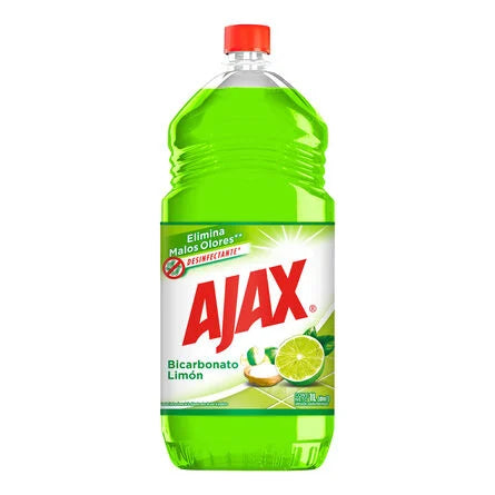 Limpiador Líquido Ajax Bicarbonato Limón 1 L