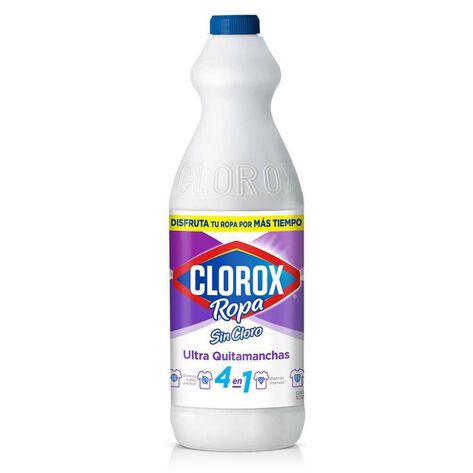 Quitamanchas SIN CLORO Clorox Ropa 4 en 1 para ropa blanca 930 ml