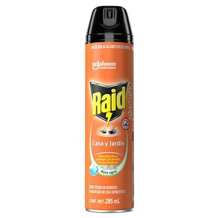 Insecticida Casa y Jardín Raid 285 ml Aerosol
