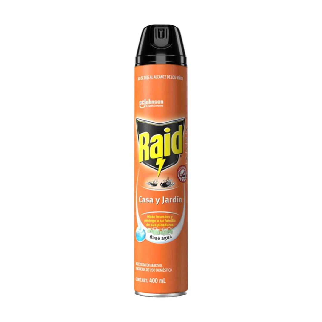 Raid Insecticida en Aerosol para Casa y Jardín 400 ml