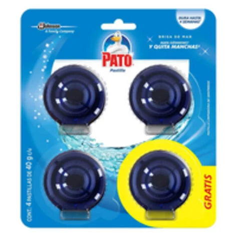 Pastilla Para Baño Pato 1 Paquete Con 4 Pz