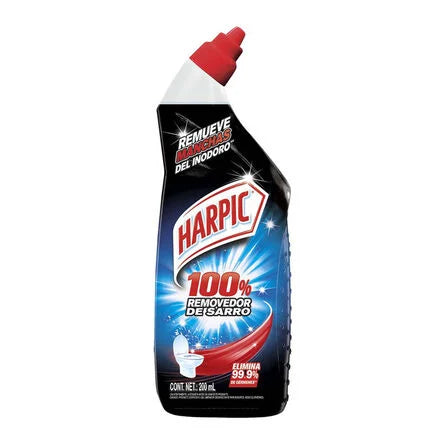 Harpic Gel Limpiador de Inodoro 100% Removedor de Sarro 200 ml