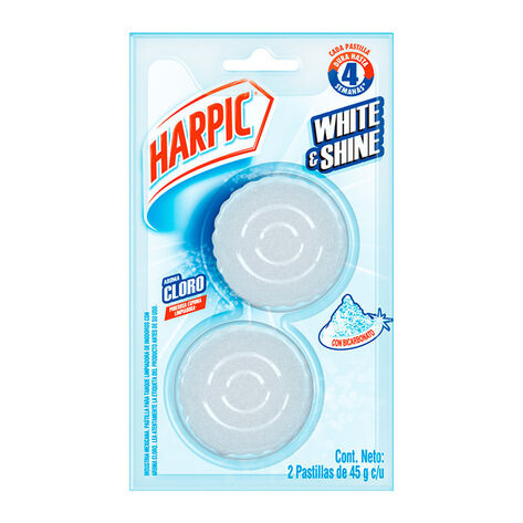 Harpic Pastilla para Tanque White&Shine Sin Cloro 2 pz