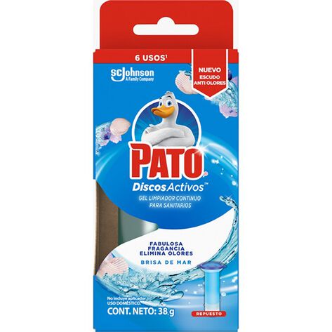 Repuestos De Discos Activos Para Baño Pato Brisa De Mar 36 ml
