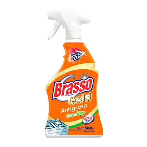 Brasso Limpiador Líquido Desengrasante para Cocina Limón 650 ml