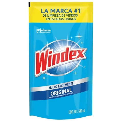 Limpiador Azul Windex 500 ml Doypack