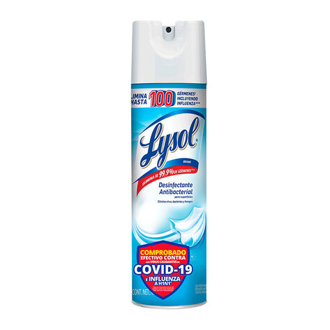 Lysol Aerosol Desinfectante Antibacterial para Superficies Crisp Linen 475 gr