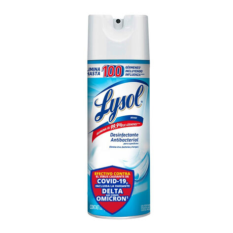 Lysol Aerosol Desinfectante Antibacterial para Superficies Crisp Linen 12.5 oz