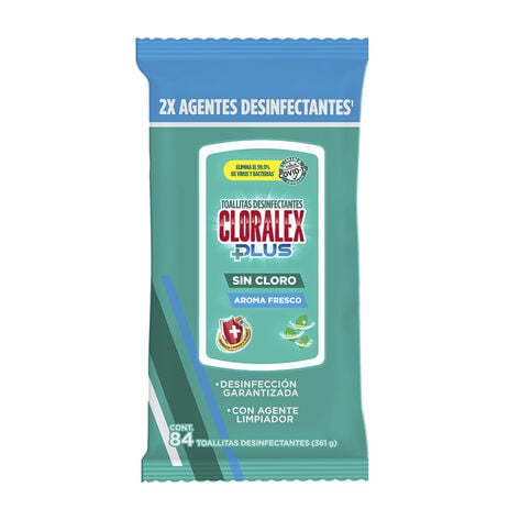 Toallitas Antibacteriales Cloralex 84 Piezas