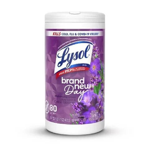 Lysol Wipes Lavanda 80 Pz