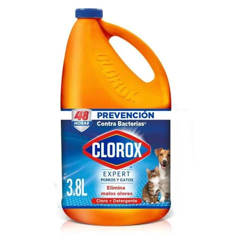 Cloro desinfectante con detergente Clorox para animales 3.8 L
