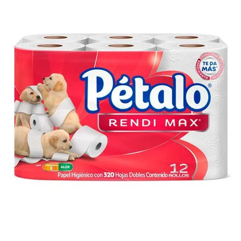 Papel higiénico Pétalo Rendimax 12 Rollos