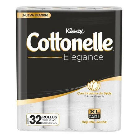 Papel Higiénico Cottonelle Elegance 32 Rollos 228 Hojas