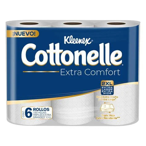 Papel higiénico Cottonelle Extra Comfort 2XL 6 Rollos