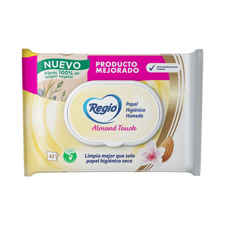 Papel Higiénico Húmedo Regio Almond Touch 42 hojas