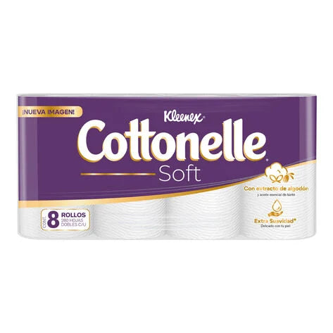 Papel higiénico Cottonelle Soft 8 Rollos