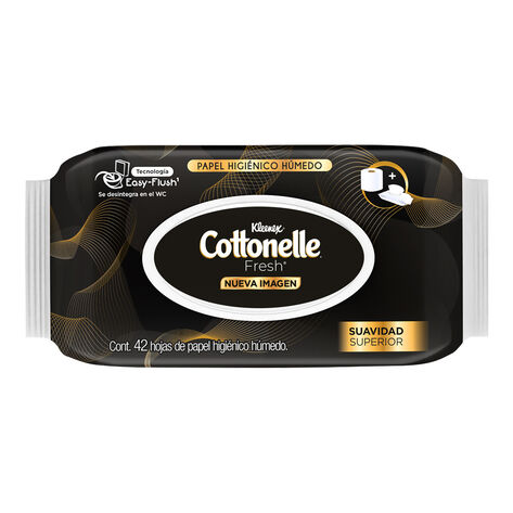 Papel Higiénico Húmedo Kleenex Cottonelle Fresh, 42 Piezas
