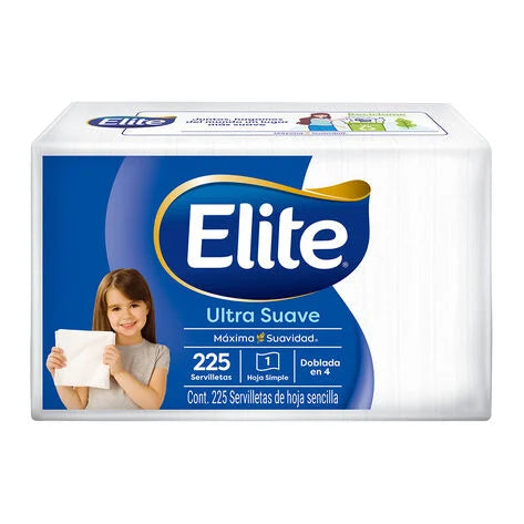 Servilleta Elite Ultra Blanca 225 Pz