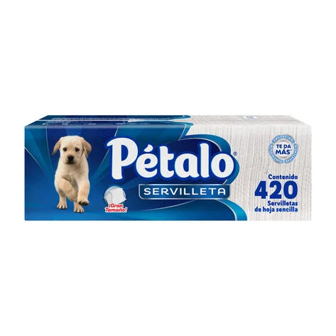 Servilletas Pétalo Blanca 420 Piezas, Hoja Sencilla