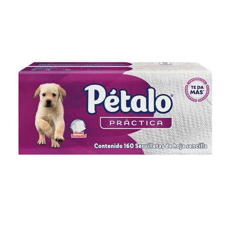 Servilleta Blanca Pétalo 160 Pz