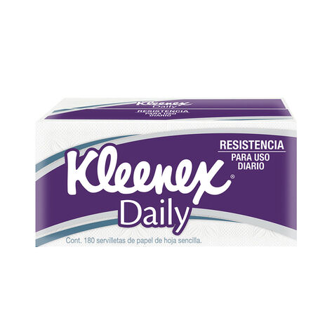 Servilletas Kleenex Daily 180 Piezas, Hoja Sencilla